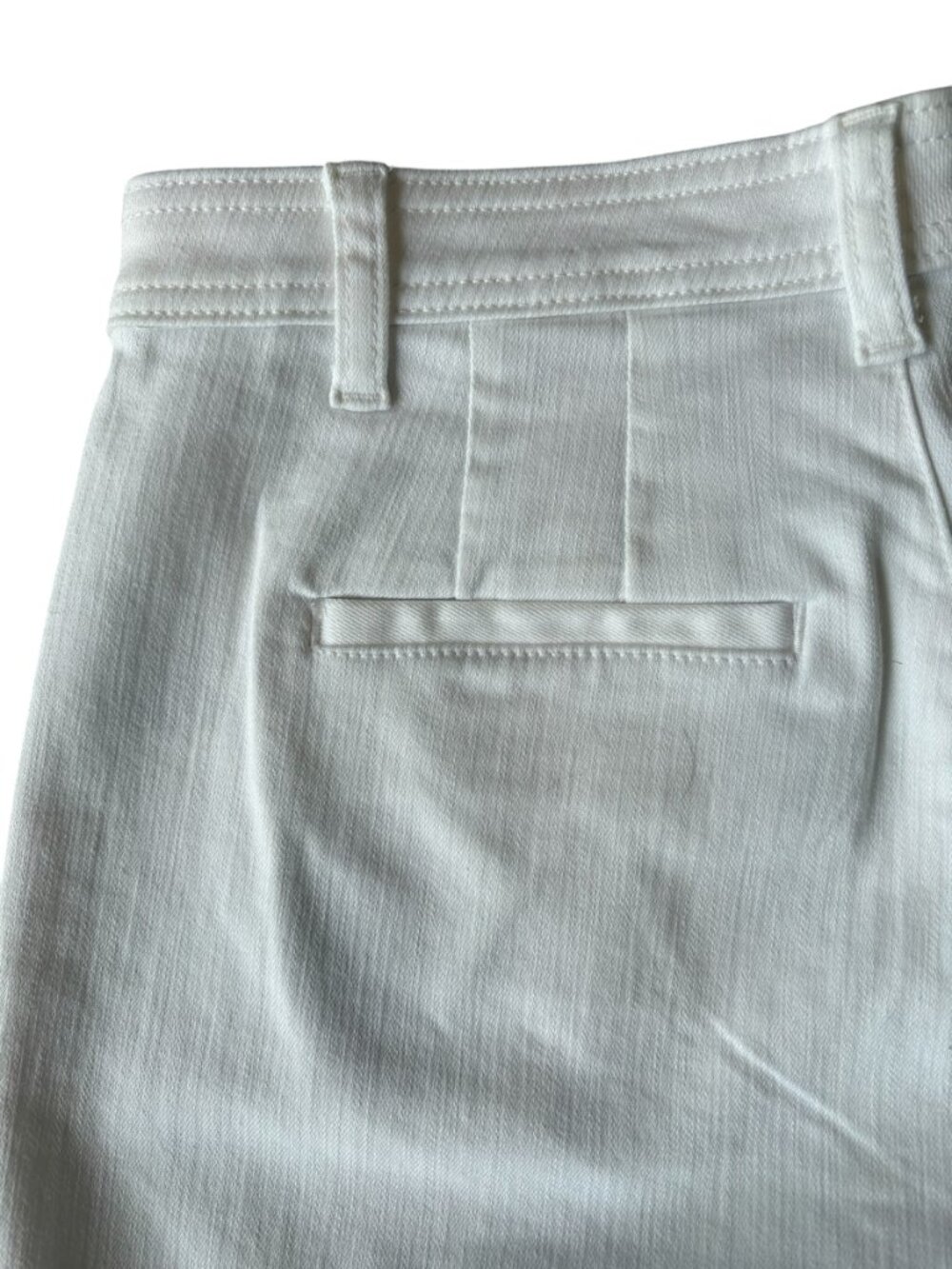 Talbots White Curvy High-Waist Wide-Leg Crop Jeans Womens Size 8 - Picture 9 of 12